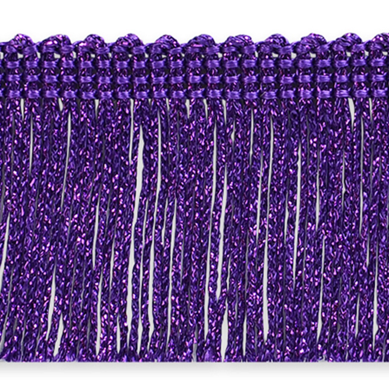 5 Yards of 2" Metallic Chainette Fringe Trim | 5 yard cut